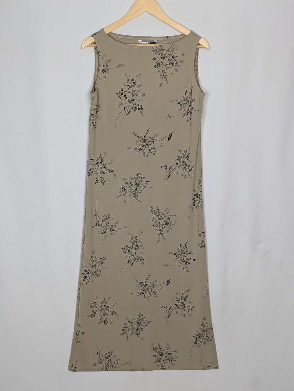 Vintage 90s Studio JPR Floral Maxi Dress Y2K Minimalist